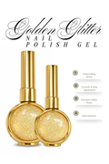 Golden Glitter Nail Polish Gel
