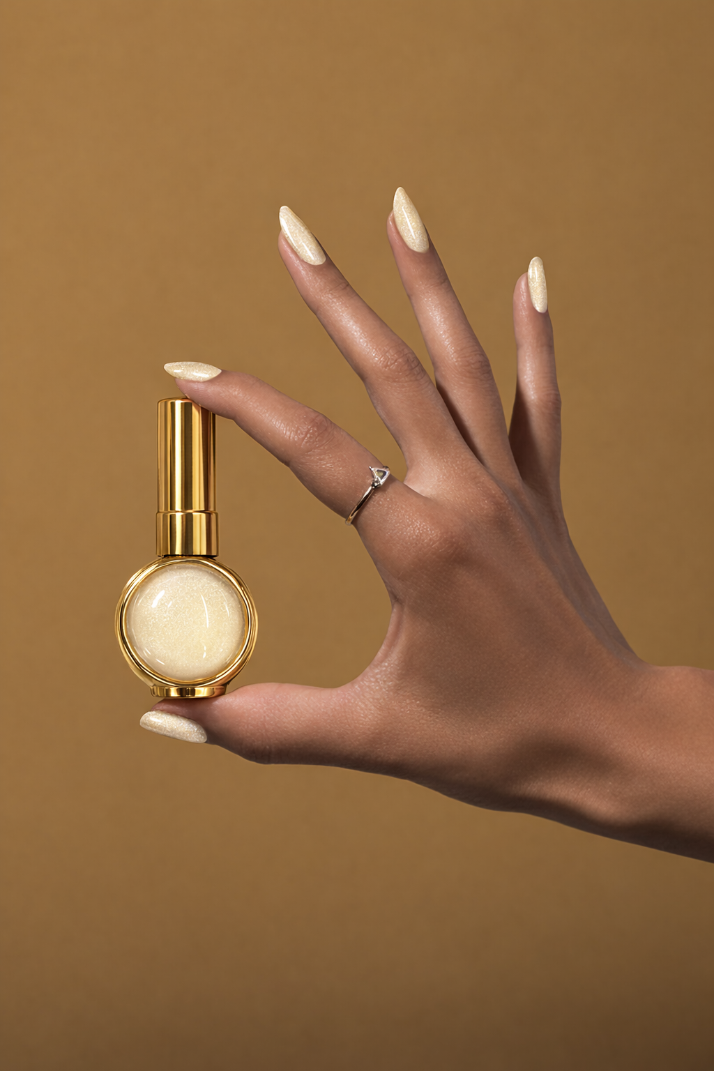 Pearl Gold Shimmer Nail Polish Gel