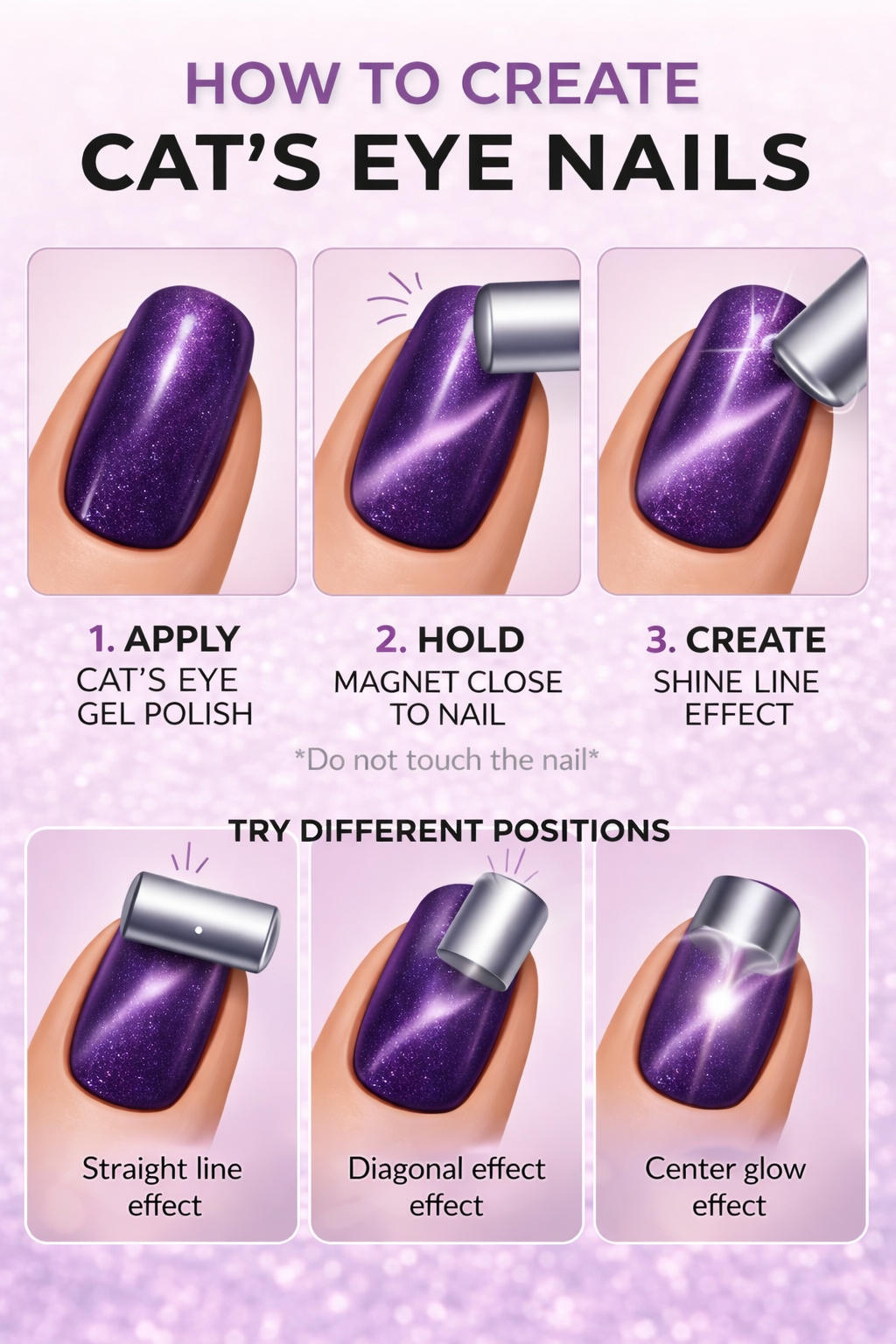 Beautiful Purple Nail polish Gel