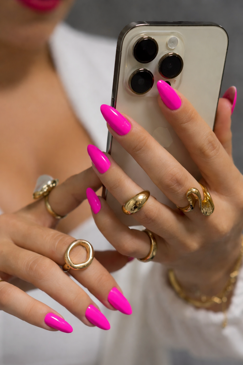 Funky Pink Nail Polish Gel