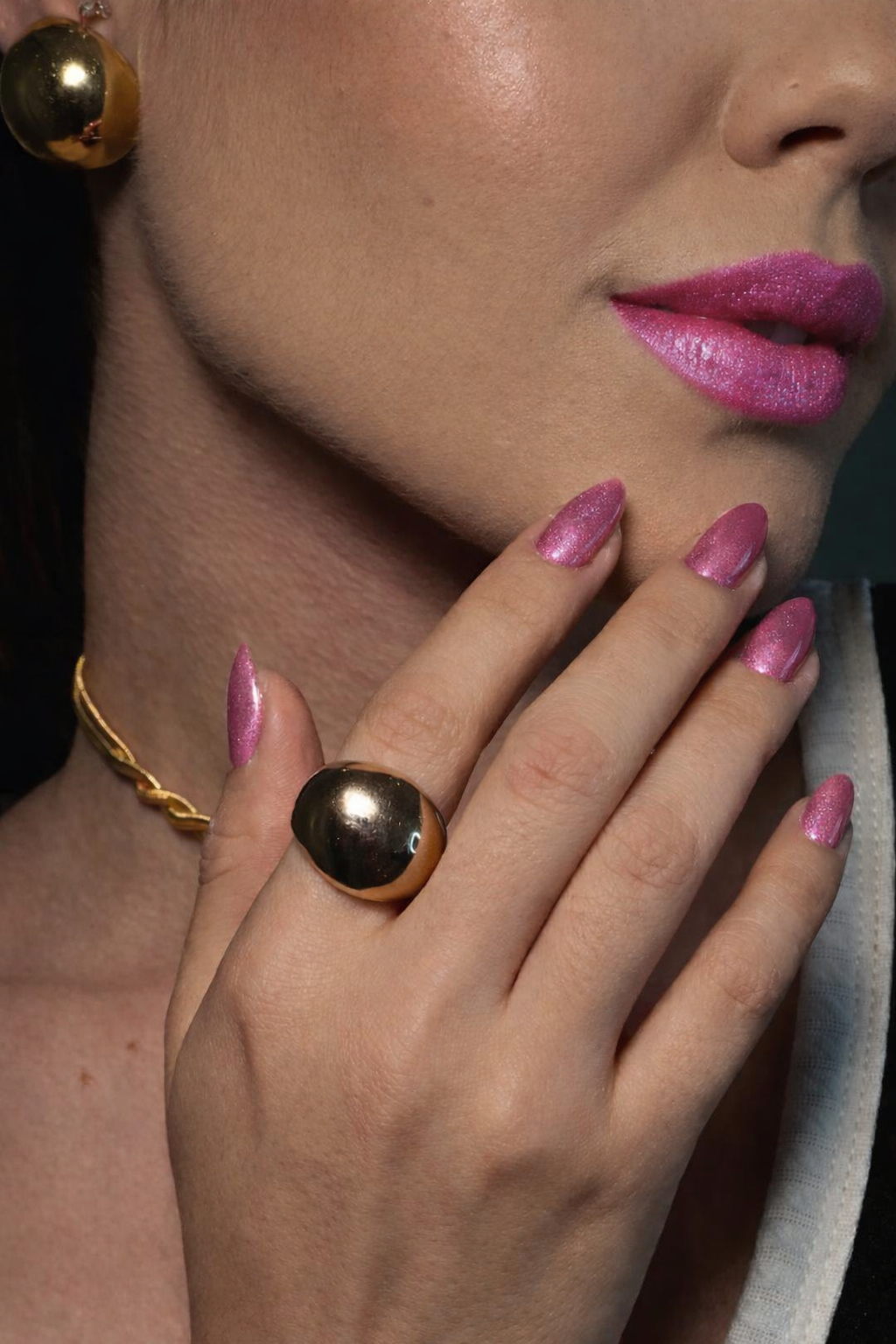 Pearl Pink Nail Polish Gel