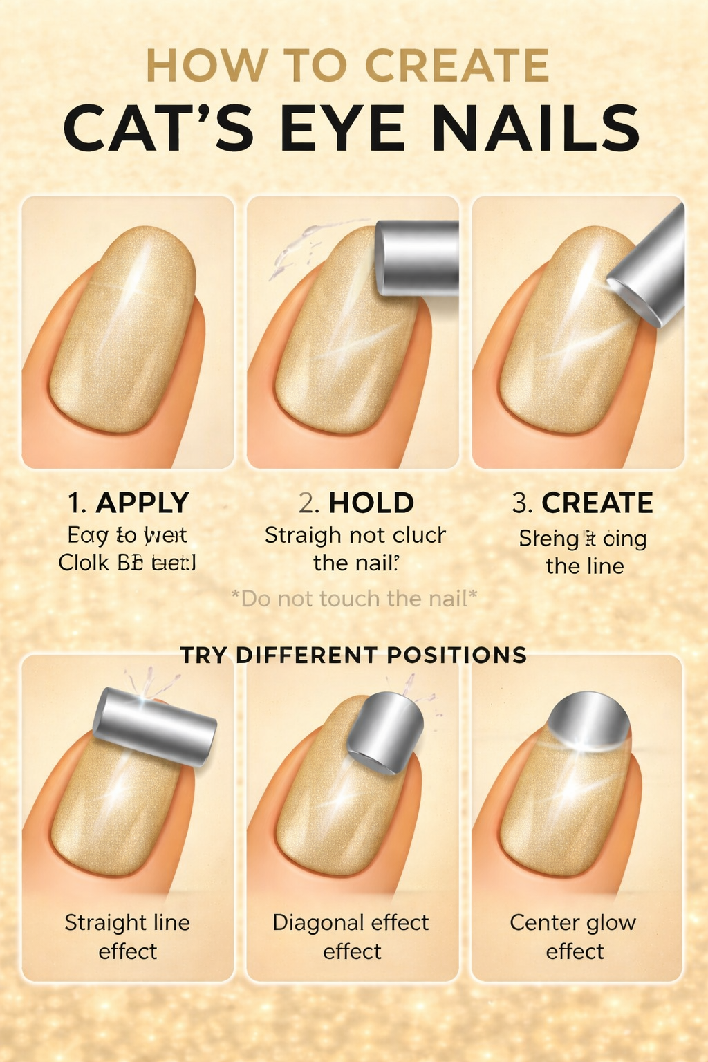 Pearl Gold Shimmer Nail Polish Gel