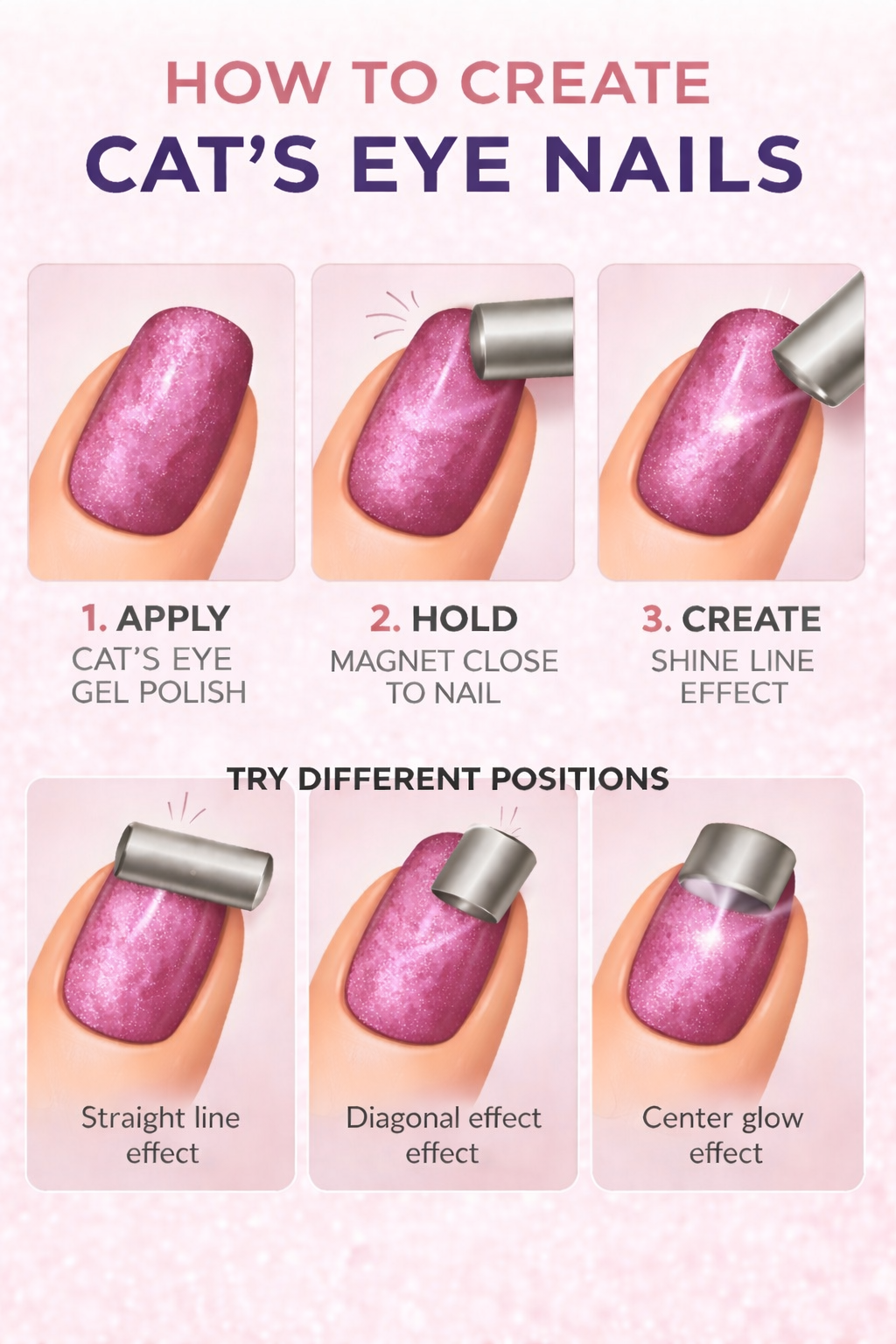 Glitter Pink Nail Polish Gel