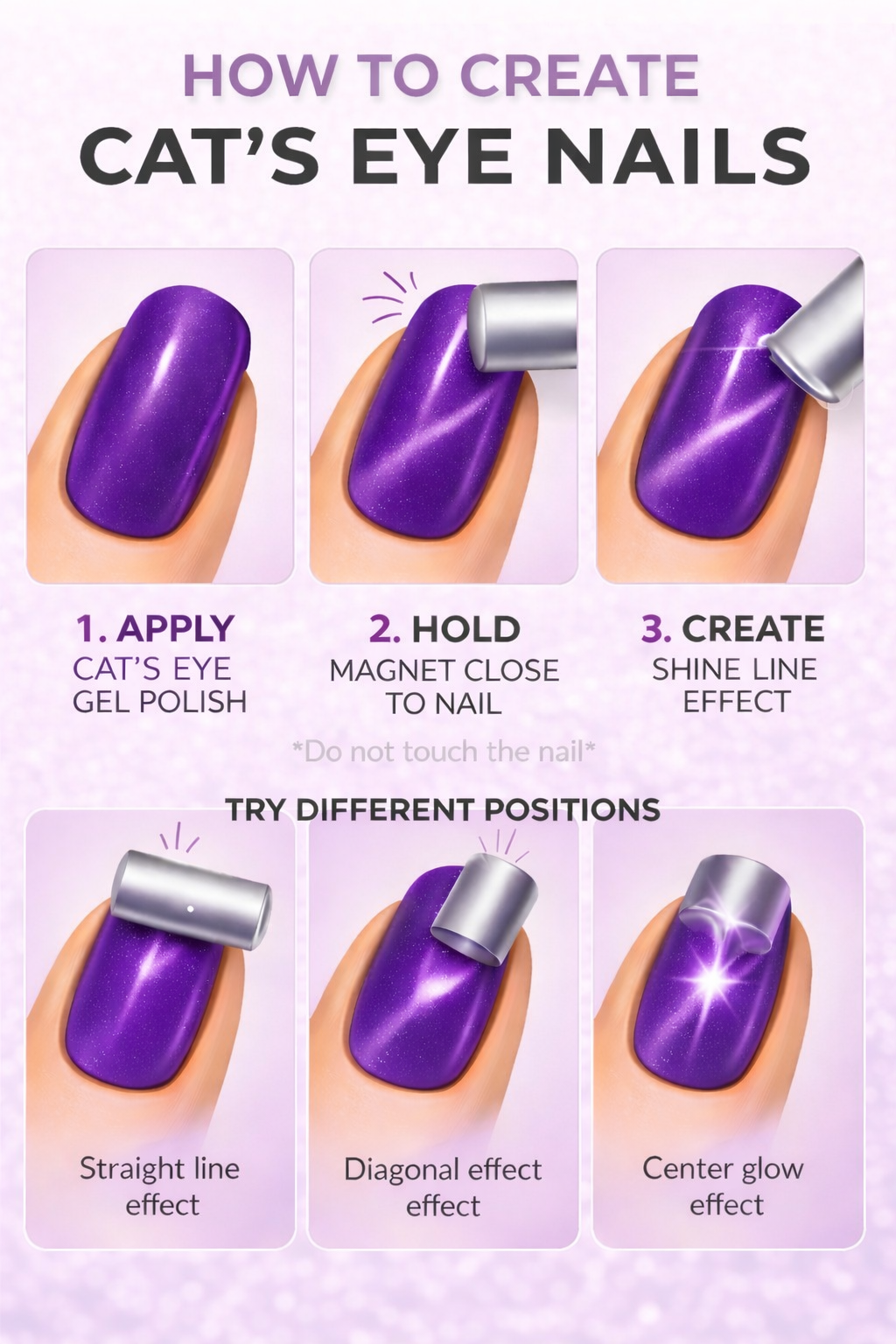 Vibrant Purple Polish Gel
