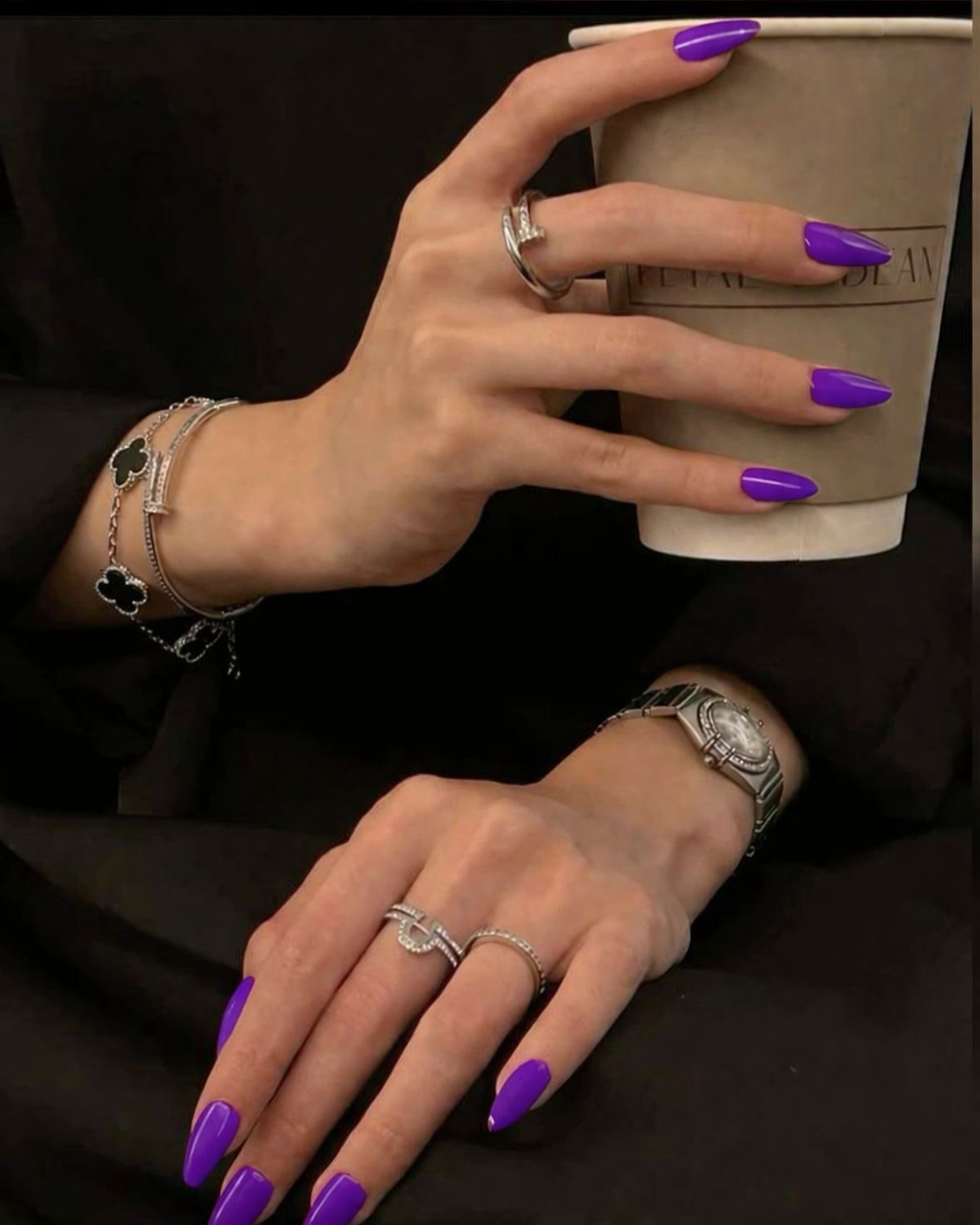 Vibrant Purple Polish Gel