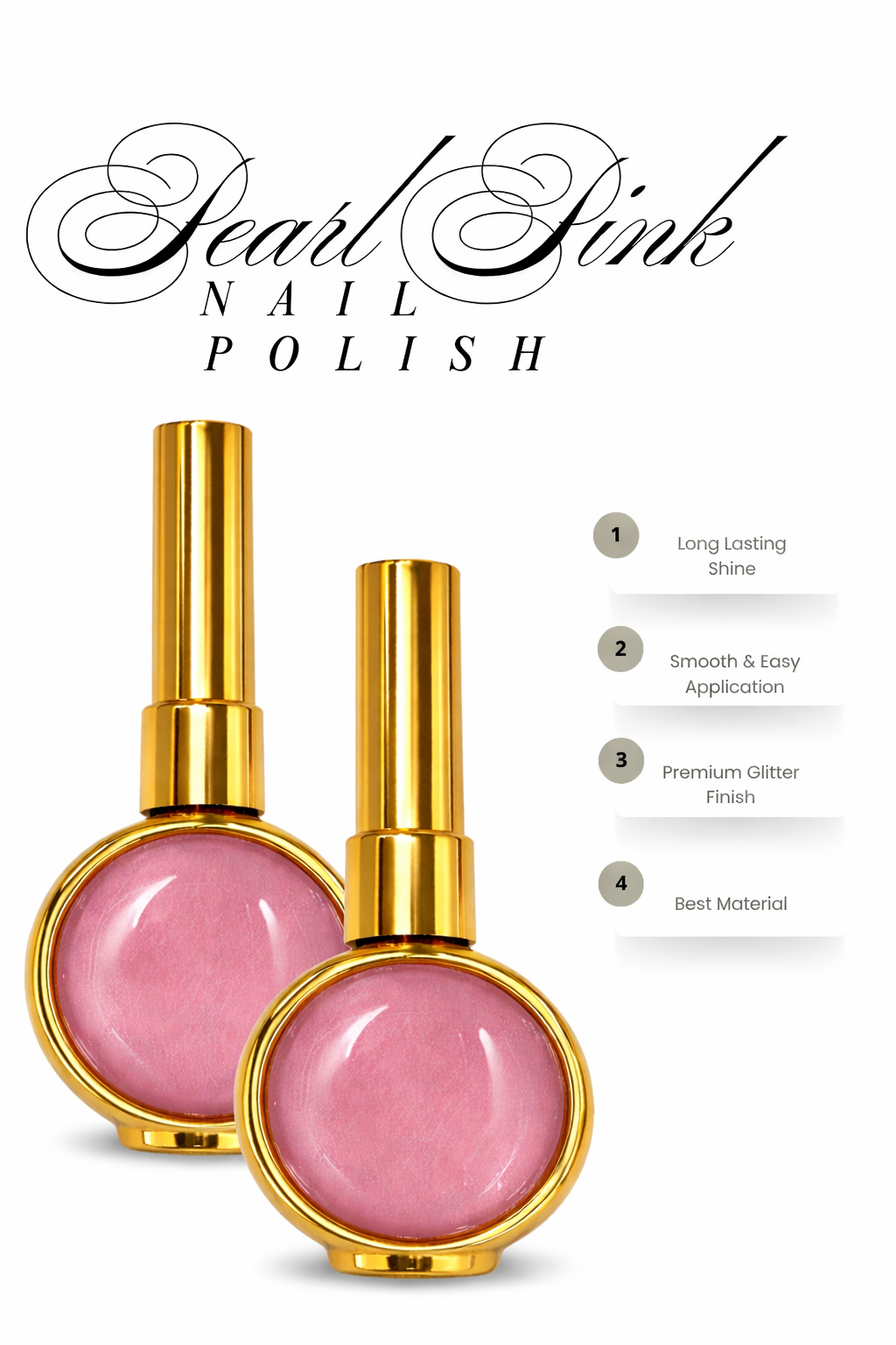 Pearl Pink Nail Polish Gel