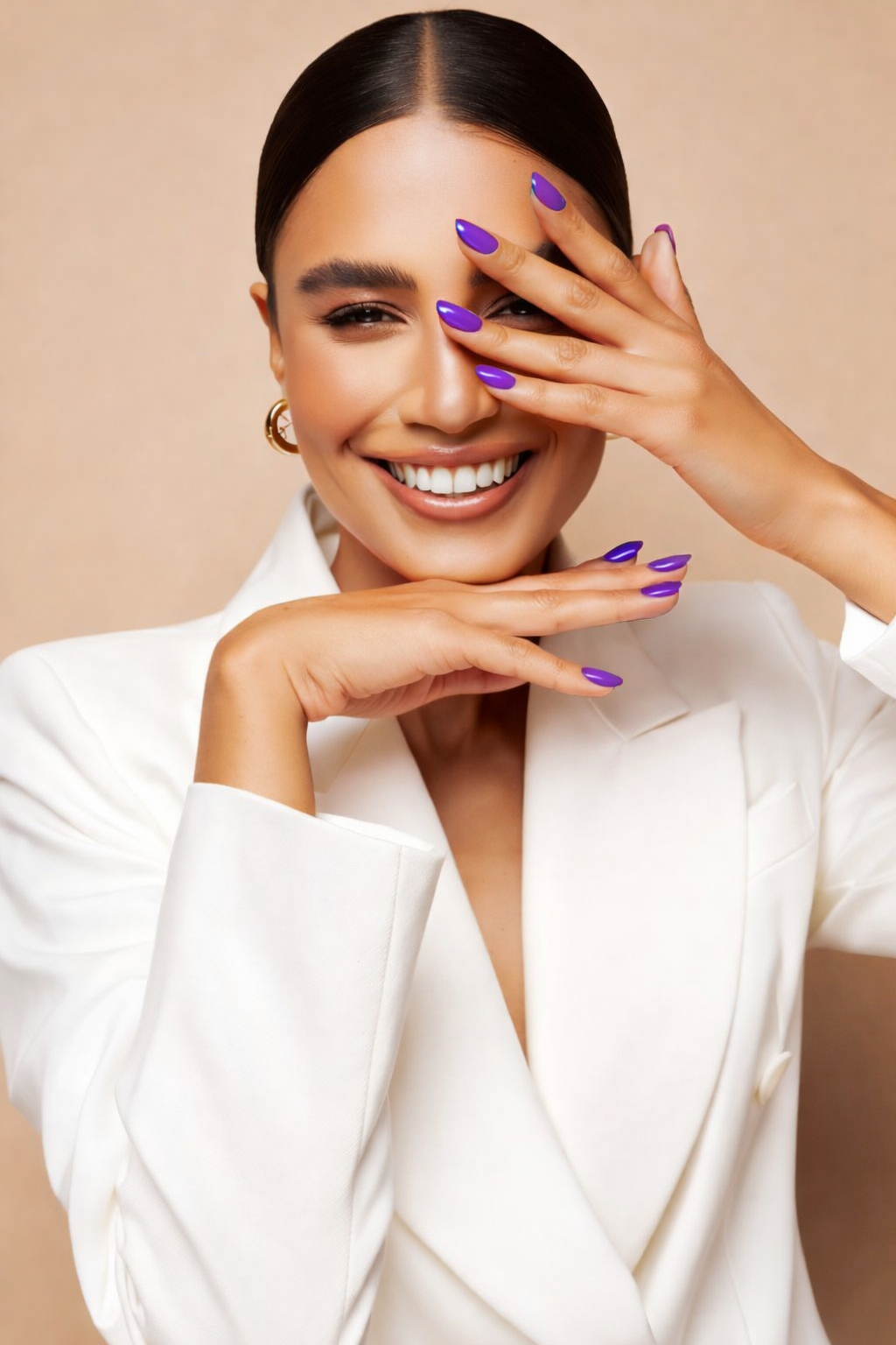 Vibrant Purple Polish Gel