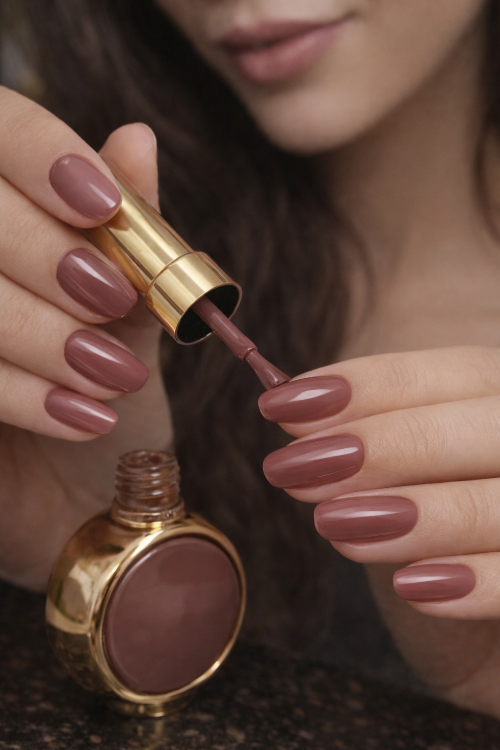 Brownish Pink Nail Polish Gel